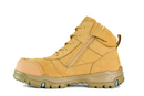 BATA 80487047 BAZZA LOW LEG ZIP SAFETY BOOTS WHEAT