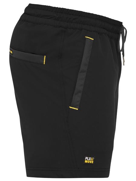 BISLEY WORKWEAR BSH1331 FLX & MOVE 4-WAY STRETCH ELASTIC WAIST SHORTS