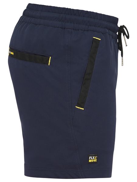BISLEY WORKWEAR BSH1331 FLX & MOVE 4-WAY STRETCH ELASTIC WAIST SHORTS