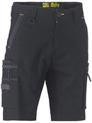 BISLEY WORKWEAR BSHC1330 FLX & MOVE STRETCH UTILITY ZIP CARGO SHORT