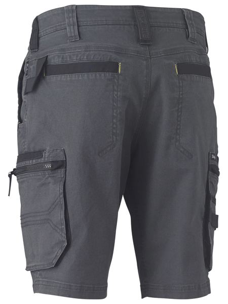 BISLEY WORKWEAR BSHC1330 FLX & MOVE STRETCH UTILITY ZIP CARGO SHORT