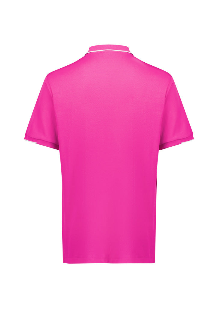 TRADIES SUPPORT THE LADIES MENS PINK SHORT SLEEVE POLO