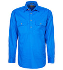 RITEMATE RM200CF PILBARA MENS CLOSED FRONT LONG SLEEVE SHIRT