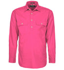 RITEMATE RM200CF PILBARA MENS CLOSED FRONT LONG SLEEVE SHIRT