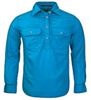 RITEMATE RM400CF PILBARA KIDS CLOSED FRONT LONG SLEEVE SHIRT
