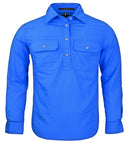 RITEMATE RM400CF PILBARA KIDS CLOSED FRONT LONG SLEEVE SHIRT
