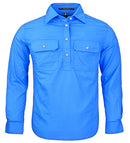 RITEMATE RM400CF PILBARA KIDS CLOSED FRONT LONG SLEEVE SHIRT