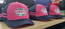 TRADIES SUPPORT THE LADIES 2 STRIPE CAP - PINK/NAVY