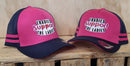 TRADIES SUPPORT THE LADIES 2 STRIPE CAP - PINK/NAVY