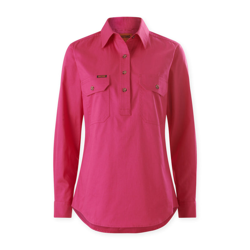 MUSTANG SIGNATURE WOMENS CLOSED FRONT SHIRT