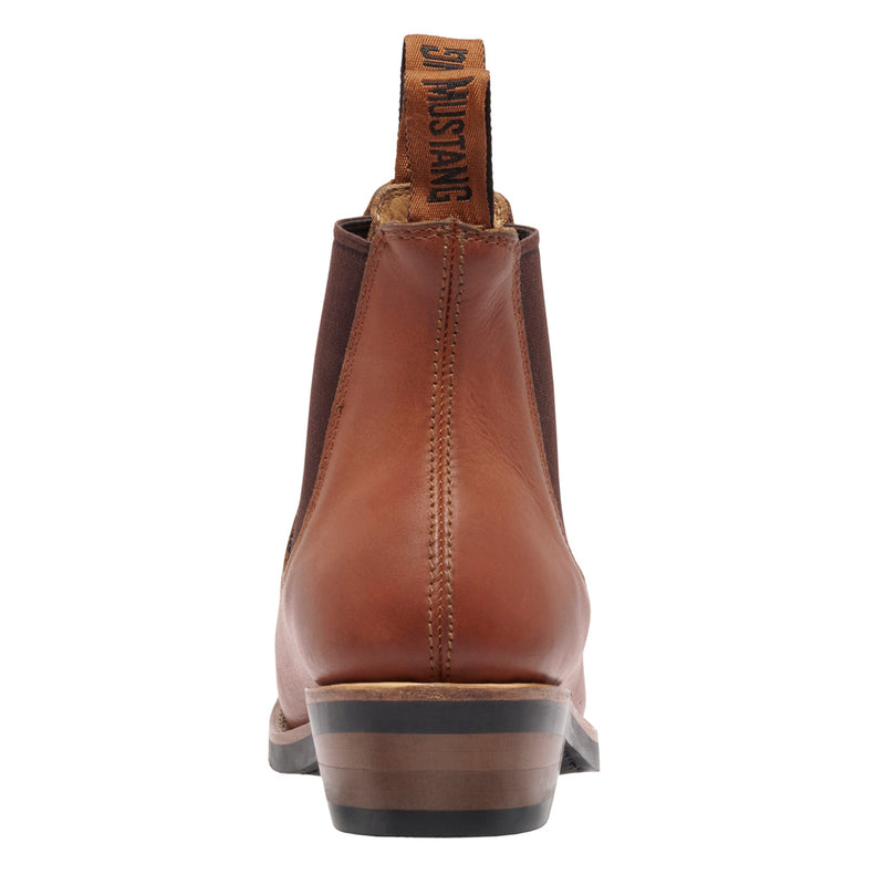 MUSTANG SIGNATURE WOMENS PULL-UP LEATHER BOOT