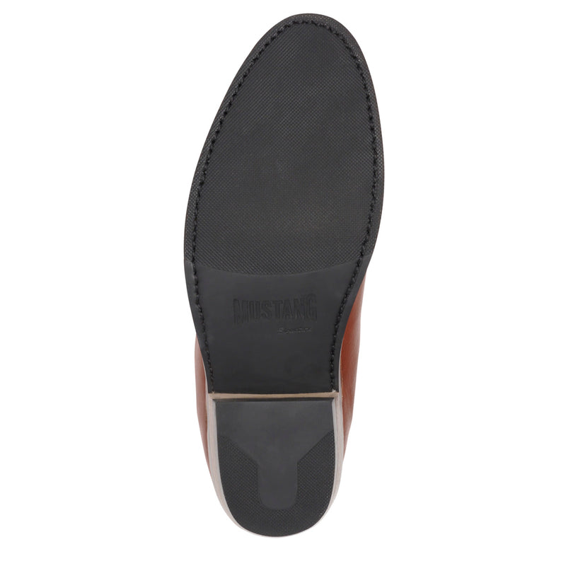 MUSTANG SIGNATURE WOMENS PULL-UP LEATHER BOOT