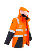 SYZMIK ZJ532 MENS HI VIS 4 IN 1 WATERPROOF JACKET