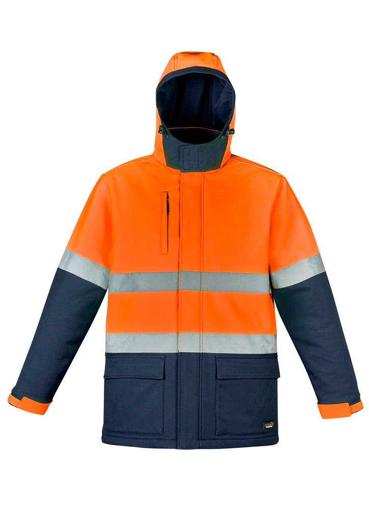 SYZMIK ZJ553 UNISEX HI VIS ANTARCTIC SOFTSHELL TAPED JACKET