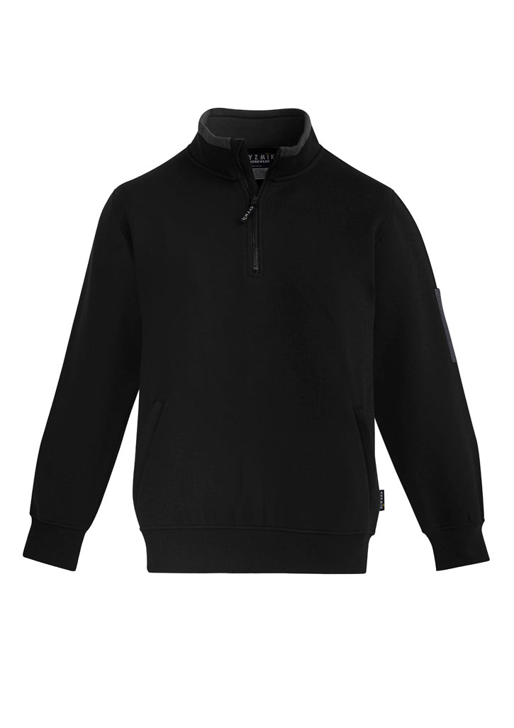 SYZMIK ZT366 MENS 1/4 ZIP BRUSHED FLEECE