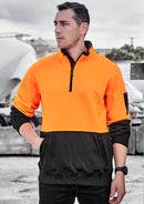 SYZMIK ZT476 UNISEX HI-VIS HALF ZIP PULLOVER