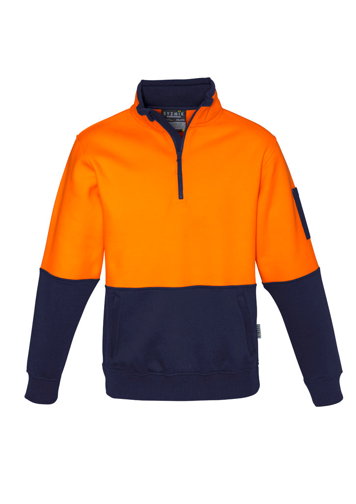 SYZMIK ZT476 UNISEX HI-VIS HALF ZIP PULLOVER