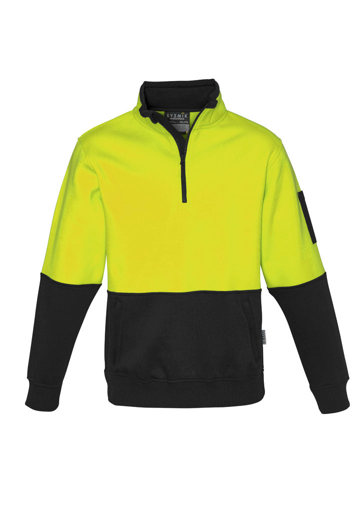 SYZMIK ZT476 UNISEX HI-VIS HALF ZIP PULLOVER
