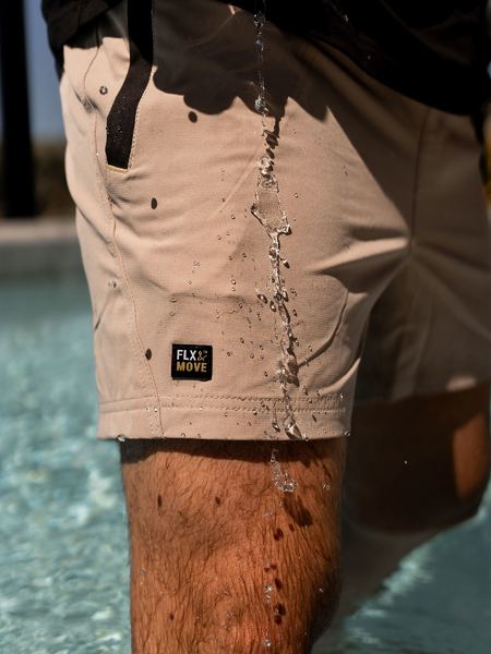 BISLEY WORKWEAR BSH1331 FLX & MOVE 4-WAY STRETCH ELASTIC WAIST SHORTS