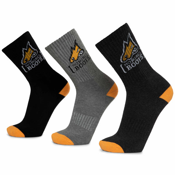 MONGREL 5PK COTTON SOCKS ASSORTED