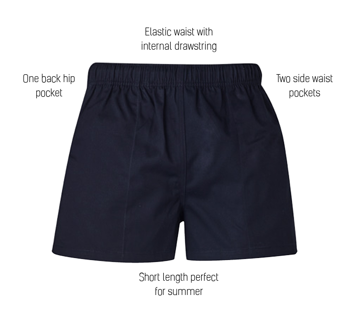 SYZMIK WORKWEAR ZS105 MENS RUGBY SHORTS