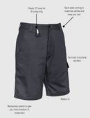 SYZMIK WORKWEAR ZS505 MENS RUGGED COOLING VENTED SHORTS