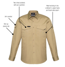 SYZMIK WORKWEAR ZW400 MENS RUGGED COOLING MENS LONG SLEEVE SHIRT