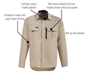 SYZMIK WORKWEAR ZW460 MENS OUTDOOR LONG SLEEVE SHIRT