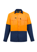 SYZMIK WORKWEAR ZW468 MENS HI VIS OUTDOOR LONG SLEEVE SHIRT