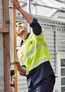 SYZMIK WORKWEAR ZW470 MENS HI VIS OUTDOOR SEGMENTED TAPE L/S SHIRT