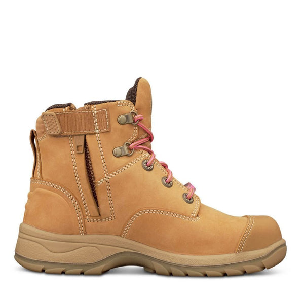 OLIVER PB 49-432Z WOMENS LACE UP ZIP SIDED BOOT WHEAT